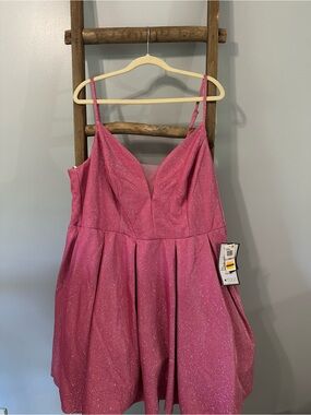 Macy's Sparkling Fuchsia Midi Party Dress
